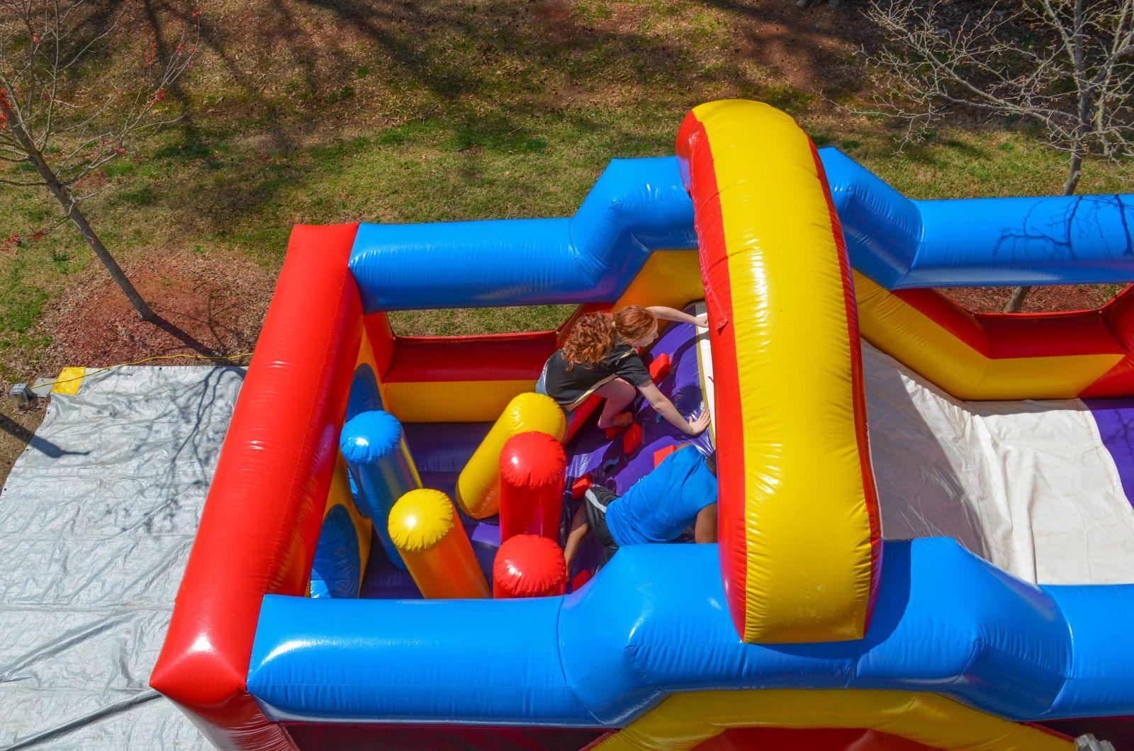 33ft Monster Obstacle Course Rental Los Angeles Inflatable Jumper 